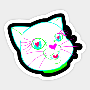 Rave Kitty Sticker